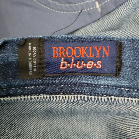 VINTAGE Festival Shorts High Rise Raw Hem Brooklyn Blues Size 7/8 - Picture 3 of 9